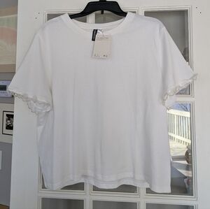 Divided White Short Sleeve Tee